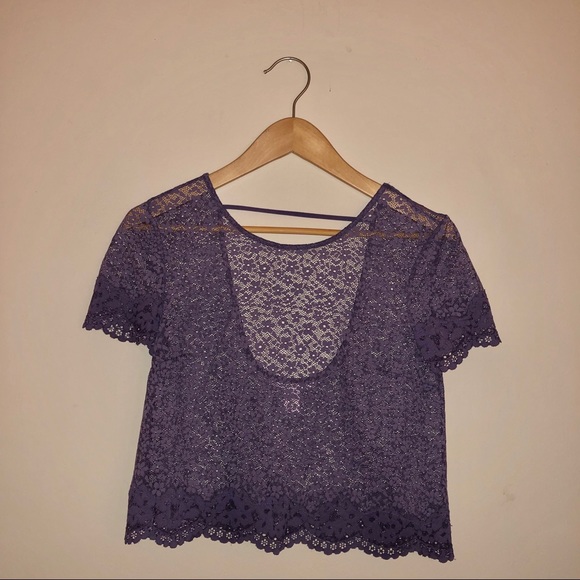 Victoria's Secret Tops - Victoria’s Secret Lace Crop Top